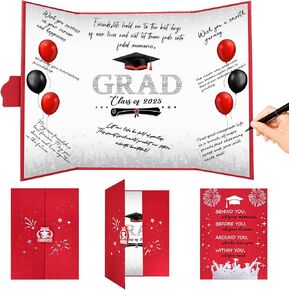 Crenics Purple and Black Graduation Decorations Class of 2025, Creative Graduation Guest Sign in Book Alternative, Graduation Signature Book 18" x 12", Awesome Graduation Gift or Keepsake