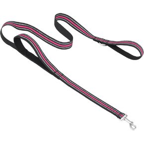 Magshion 60 inch (5 ft) Heavy Duty Dog Leash with 2 Comfortable Padded Handles, Traffic Handle for Extra Control, Reflective Walking Lead for Large, Medium and Small Breed Puppies, Navy Blue