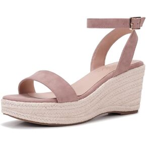 VICKI·VICKI Women's Platform Espadilles Wedge Beach Sandals Summer Sandals Open Toe Ankle Strap Sandals in Saudi Arabia