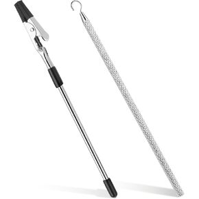 2 Pcs Bracelet Helper Tool, Metallic Necklace Clasp Helper Practical Bracelets Fastener Helpers Tools for Necklace Watch Clasps Zippers Crafts Adjustment
