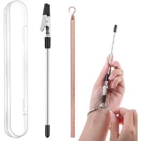 2Pcs Bracelet Helper Tool, Bracelet Helper to Put on Yourself Quick Release Fastening Jewelry Clasp Helpers Hand Jewelry Assistance Tool for Bracelets Necklace Watch Clasps Zippers Closures Clasps