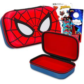 Spiderman Pencil Box Set - Marvel School Supplies Bundle with Spider-Man Pencil Case, Bookmark, Stickers, More | Spiderman Stationery Set for Kids, Boys, Toddlers