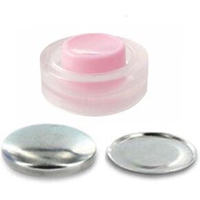 Cover Buttons - 1 1/8" (Size 45-28mm) KIT - Flat Backs - Qty 6 Sets