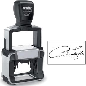 5200 Professional Custom Self-Inking Logo/Signature Stamp - Great for Offices and Small Businesses