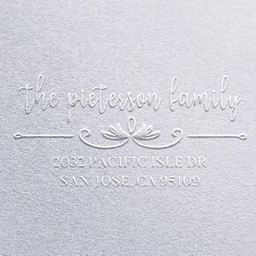 Custom Address Embosser Personalized Embosser 9 Designs to Choose from! Return Address Embosser Address Stamper Customized Embosser Stamp Wedding Script Labels Mail Embosser Family Housewarming Gift