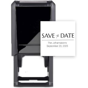 Personalized Wedding Return Address Stamp / 2000 Plus Self Inking Stamp/Future Mr and Mrs Black Ink Stamper/Made in The USA