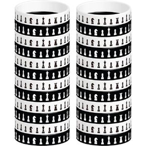 24 Pcs Chess Theme Rubber Bracelets Silicone Wristbands Chess Game Competition Team Decorations Birthday Party Favors Supplies Decorations