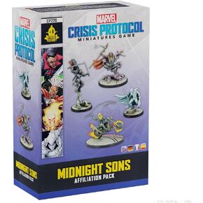 Marvel: Crisis Protocol Midnight Sons Affiliation Pack - Blade, Moon Knight, Ghost Rider & Doctor Voodoo, Tabletop Superhero Game, Ages 14+, 2 Players, 90 Minute Playtime, Made