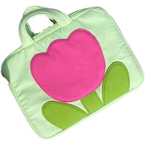 Cute Casual Floral Tulip 14 inch and 16 inch Computer Bag for Women (14 inch laptop bag)