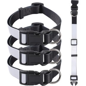 Craft Express Sublimation Blank Dog Collar - Medium and Large Size Collars for Dogs Ready to be Personalized - Set of 4 (Large)