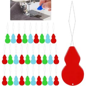 30 PCS Needle Threaders for Embroidery Floss, Plastic Floss Needle Threaders for Hand Sewing, Multicolor Embroidery Needle Threader Tool for Flossing Embroidery Sewing