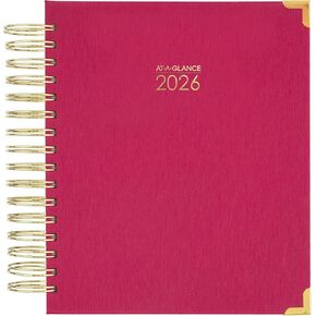 AT-A-GLANCE 2026 Planner, Daily & Monthly, 7" x 8.75", Medium, Hardcover, Harmony, Berry (6099-806-59-26)