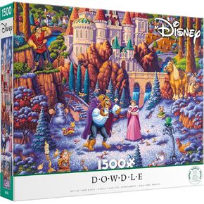 Ceaco - Disney - Dowdle - Beauty & The Beast Finding Love - 1500 Piece Jigsaw Puzzle