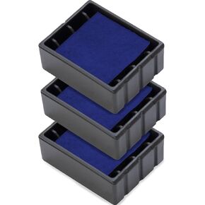 COLOP E/Q43 Non-Toxic, Water Based Premium Replacement Pad for Printer Q43 Stamp - Pack of 3 - Black
