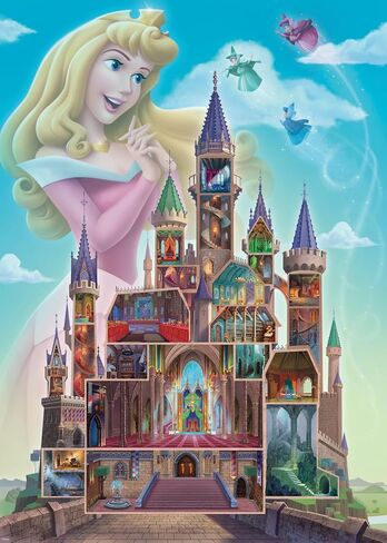 Ravensburger Disney Castle Collection: Aurora 1000 Piece Jigsaw Puzzle for Adults - 12000266 - Handcrafted Tooling, Made in Germany, Every Piece Fits Together Perfectly in Saudi Arabia