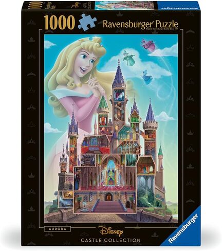 Ravensburger Disney Castle Collection: Aurora 1000 Piece Jigsaw Puzzle for Adults - 12000266 - Handcrafted Tooling, Made in Germany, Every Piece Fits Together Perfectly in Saudi Arabia