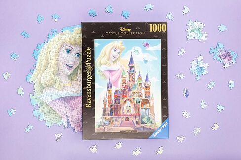 Ravensburger Disney Castle Collection: Aurora 1000 Piece Jigsaw Puzzle for Adults - 12000266 - Handcrafted Tooling, Made in Germany, Every Piece Fits Together Perfectly in Saudi Arabia
