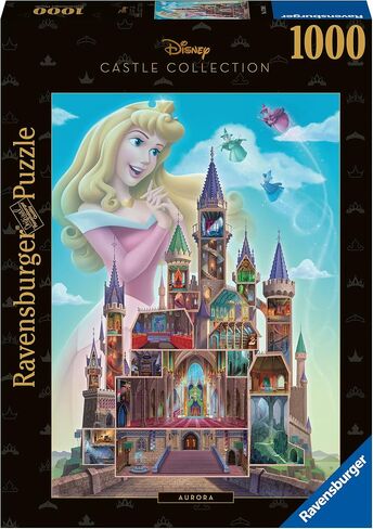 Ravensburger Disney Castle Collection: Aurora 1000 Piece Jigsaw Puzzle for Adults - 12000266 - Handcrafted Tooling, Made in Germany, Every Piece Fits Together Perfectly in Saudi Arabia