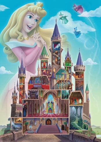 Ravensburger Disney Castle Collection: Aurora 1000 Piece Jigsaw Puzzle for Adults - 12000266 - Handcrafted Tooling, Made in Germany, Every Piece Fits Together Perfectly in Saudi Arabia