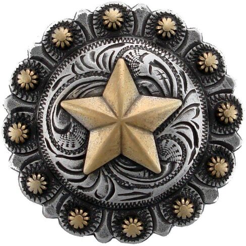 AJ Tack Gold Cross Berry Concho 1 1/2" in Saudi Arabia