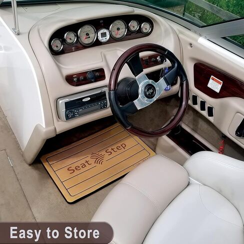 Seat Step Marine Mat-Protect Boat Cushions, Prevent Upholstery Damage, Tears & Dirt from Stepping on Seats (Gray/Black) in Saudi Arabia