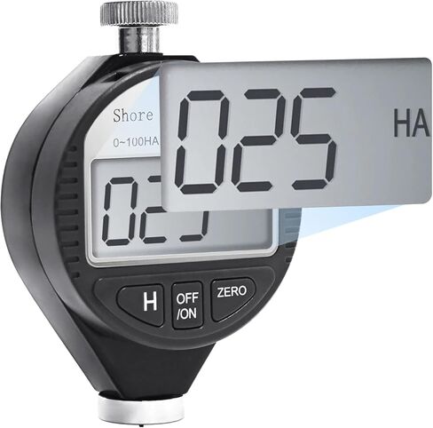 جهاز اختبار صلابة الشاطئ D المحمول 0-100HD من Gain Express مقياس التحمل الرقمي للمطاط والإطارات والبلاستيك والبلاستيك الحراري والأرضيات وكرة البولينج مع شاشة LCD كبيرة in Kuwait