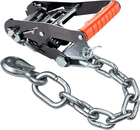 VULCAN Ratchet Buckle - 2 Inch Wide Handle with Chain Tail - 4 Pack - 3,300 Pound Safe Working Load in Saudi Arabia