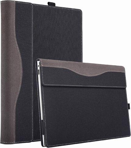 Laptop Case Cover for 15.6" Hp ProBook 450 G10 G9 G8 2023-2021 / ProBook 455 G10 G8 G9 [Do Check Model] Notebook Sleeve Computer Bag Protective PU Leather Shell (Black) in Saudi Arabia