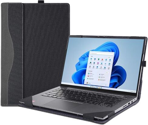 تغطية القضية لـ Lenovo IdeaPad Slim 5 16Iar8 16AIH8 16ABR8 & IDEAPAD 5 PRO 16ACH6 16IHU6 16IAH7 16ARH7 & IDEAPAD PRO 5 16APH8 16ARP8 16IRH8 كمبيوتر المحمول ، حقيبة حماية من الجلد بو (رمادي داكن)) in Kuwait