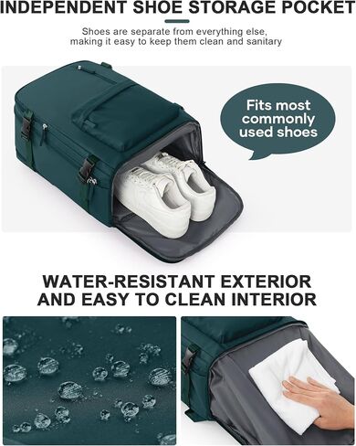 VGCUB Large Travel Backpack with Vacuum System Carry on Personal Item Storage Compression Seal Bags for Clothing with Pump Work Business Vacpack Airback Laptop Backpack for Women Men Dark Purple in Saudi Arabia