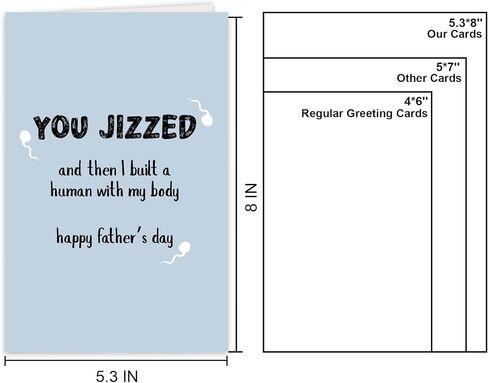 Funny Fathers Day Card for Husband Boyfriend Fiance Partner Spouse, Humorous Happy Father's Day Card from Wife Girlfriend Fiancee, Ideal Fathers Day Cards Gift for Husband Boyfriend. in Saudi Arabia