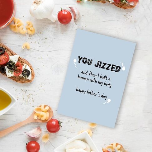 Funny Fathers Day Card for Husband Boyfriend Fiance Partner Spouse, Humorous Happy Father's Day Card from Wife Girlfriend Fiancee, Ideal Fathers Day Cards Gift for Husband Boyfriend. in Saudi Arabia