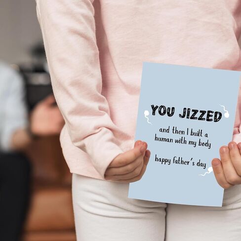 Funny Fathers Day Card for Husband Boyfriend Fiance Partner Spouse, Humorous Happy Father's Day Card from Wife Girlfriend Fiancee, Ideal Fathers Day Cards Gift for Husband Boyfriend. in Saudi Arabia