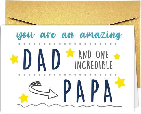 Funny Fathers Day Card for Husband Boyfriend Fiance Partner Spouse, Humorous Happy Father's Day Card from Wife Girlfriend Fiancee, Ideal Fathers Day Cards Gift for Husband Boyfriend. in Saudi Arabia
