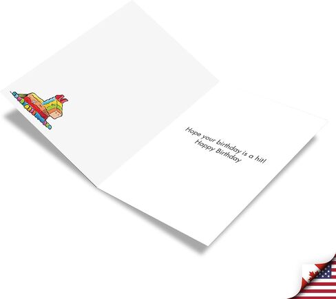 NobleWorks - 1 Funny Birthday Card Cartoons - Hilarious Comic Humor, Notecard with Envelope - Pinata Therapy C9325BDG in Saudi Arabia