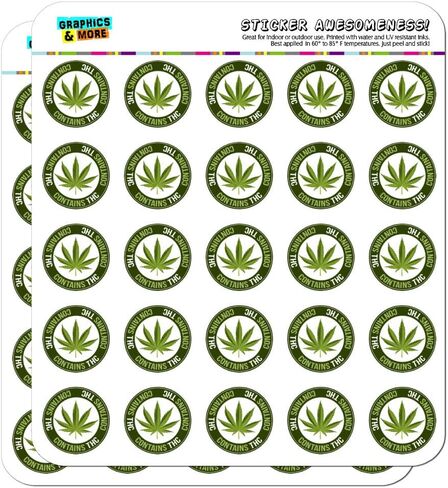 يحتوي على THC Cannabis Marijuana Plat Planner Scrapbooking ملصقات صياغة in Saudi Arabia