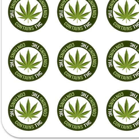 يحتوي على THC Cannabis Marijuana Plat Planner Scrapbooking ملصقات صياغة in Saudi Arabia