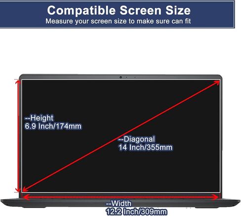 واقي شاشة لجهاز HP Envy 16/HP Spectre x360 16/HP ZBook 16 مضاد للضوء الأزرق ومضاد للوهج، 2023 2022 HP 16 بوصة 16:10 واقي شاشة كمبيوتر محمول يعمل باللمس (لا يناسب 16:9)، غير لامع in Kuwait