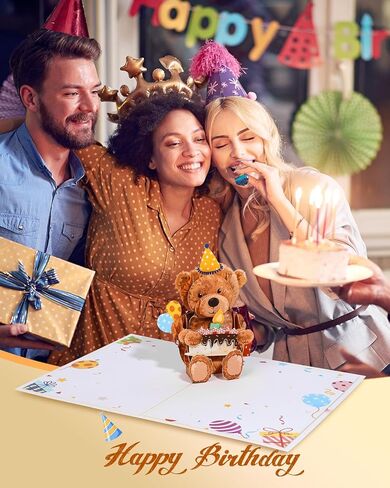 Pop Up Birthday Card with Envelope - 3D Corgi Themed Pop Up Funny Dog Birthday Card with Blank Note, Surprise Gifts for Kids Girl Boy Daughter Son Sister Grandson Dog Lover Women Friend in Kuwait