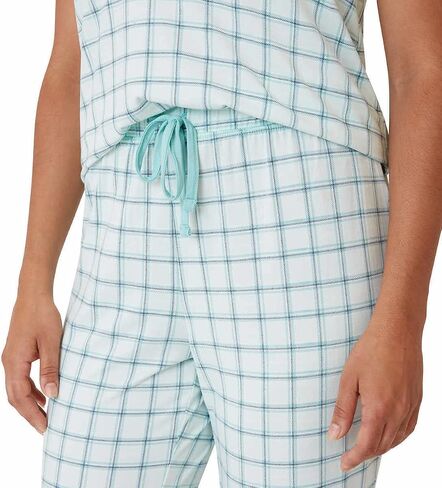 Eddie Bauer Women 4-Piece Pajama Set (as1, alpha, s, regular, regular, Gray/Blue) in Saudi Arabia