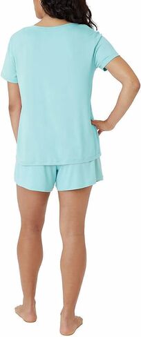 Eddie Bauer Women 4-Piece Pajama Set (as1, alpha, s, regular, regular, Gray/Blue) in Saudi Arabia