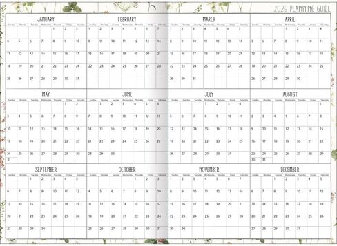 LANG Watercolor Seasons 2025 Monthly Planner (25991012124) in Saudi Arabia