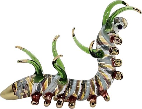 1" Tall Bee Blown Glass Figurine Crystal Insects Dollhouse Replica Miniature Realistic Animal Flamework Collectible Gift and Decor in Saudi Arabia