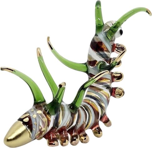 1" Tall Bee Blown Glass Figurine Crystal Insects Dollhouse Replica Miniature Realistic Animal Flamework Collectible Gift and Decor in Saudi Arabia