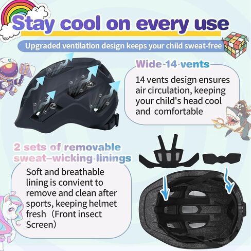 Toddler Helmets 2-4 Years 3-5 5-8 Kids Bike Helmet for Toddlers Age 1-3 Baby Bike Helmet Adjustable Lightweight Cycling Bicycle in Kuwait