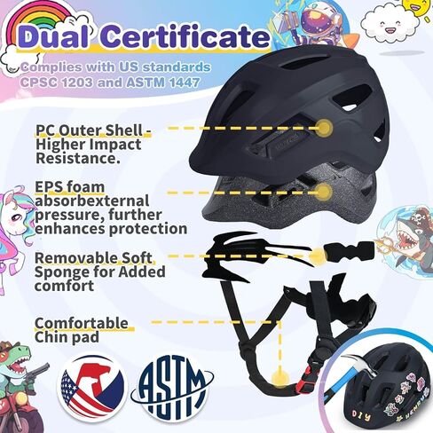 Toddler Helmets 2-4 Years 3-5 5-8 Kids Bike Helmet for Toddlers Age 1-3 Baby Bike Helmet Adjustable Lightweight Cycling Bicycle in Kuwait