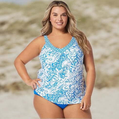 Coco Reef Core Bra Sized V-Neck Underwire Tankini Top — Supportive Cup Size Bikini Top in Kuwait