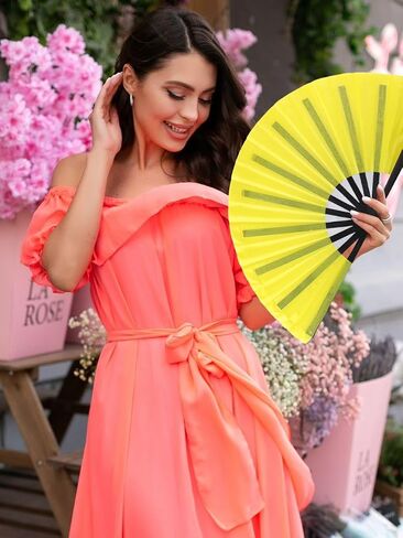 2 Pack Large Folding Hand Fan for Men/Women, Vintage Retro Fabric Fans, Chinese Kung Fu Tai Chi Hand Fan for Festival, Dance, Gift, Performance, Decorations (White) in Saudi Arabia
