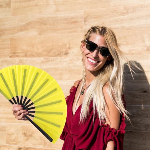 2 Pack Large Folding Hand Fan for Men/Women, Vintage Retro Fabric Fans, Chinese Kung Fu Tai Chi Hand Fan for Festival, Dance, Gift, Performance, Decorations (White) in Saudi Arabia