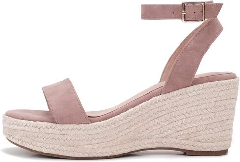 VICKI·VICKI Women's Platform Espadilles Wedge Beach Sandals Summer Sandals Open Toe Ankle Strap Sandals in Saudi Arabia